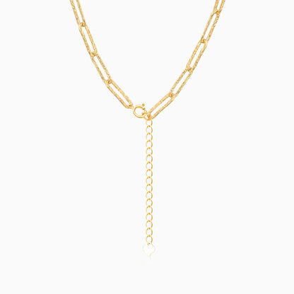 Gilded Paperclip Chain S925 Necklace