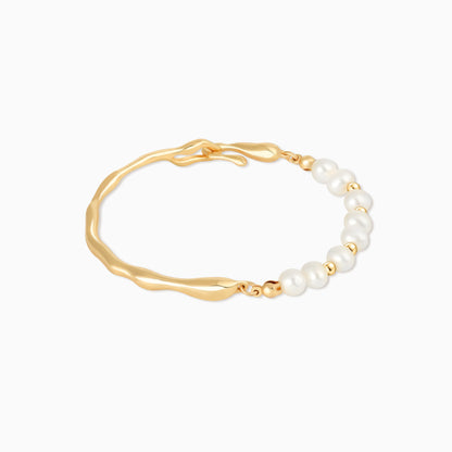 Unevenness Pearl S925 Gold Plated Bracelet
