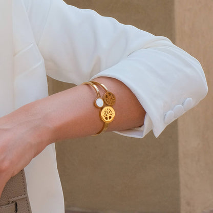 Golden Tree Of Life Bangle