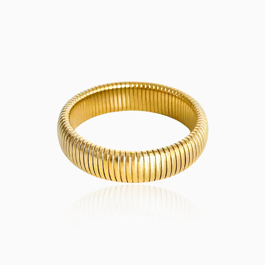 Elastic Golden Tube Bangle