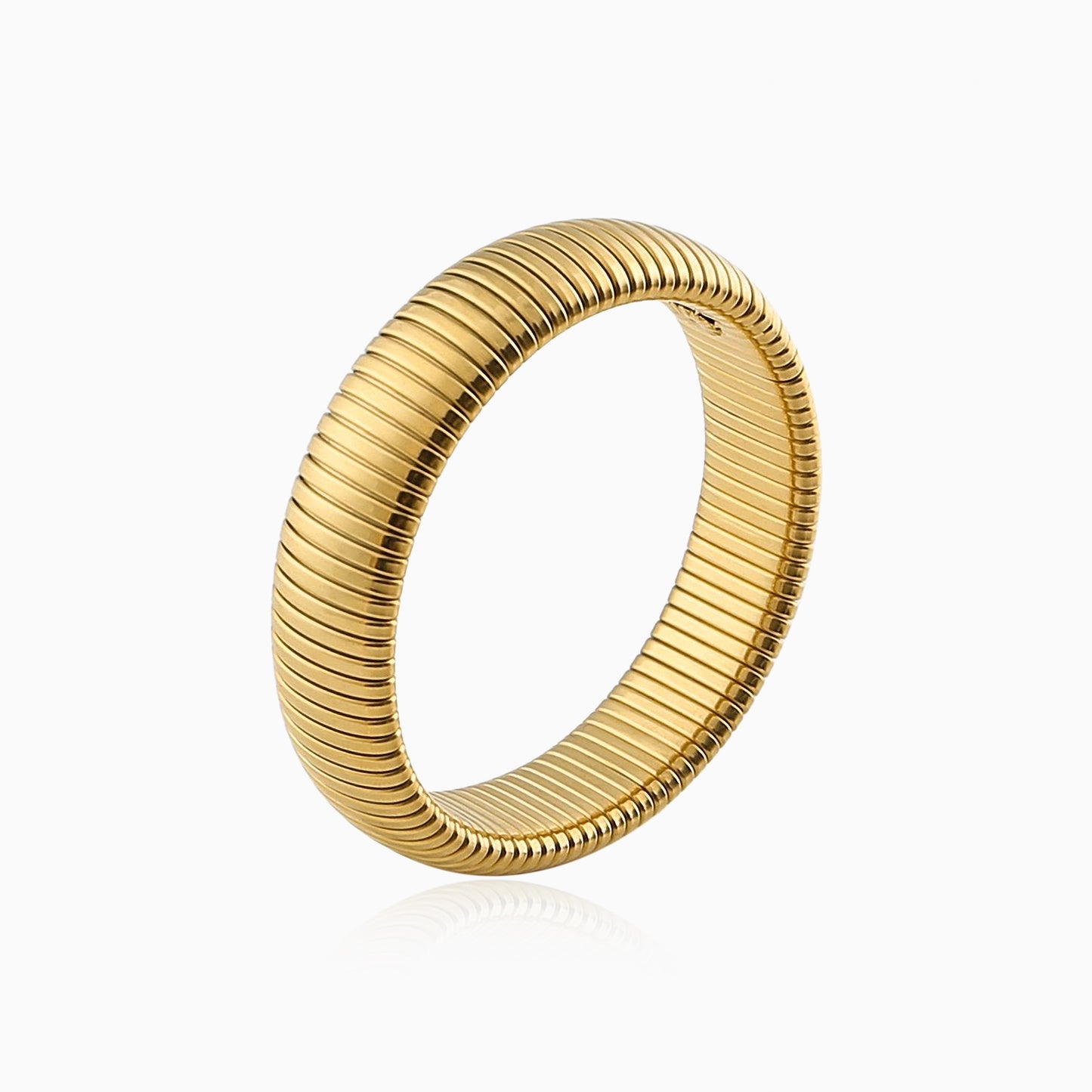 Elastic Golden Tube Bangle
