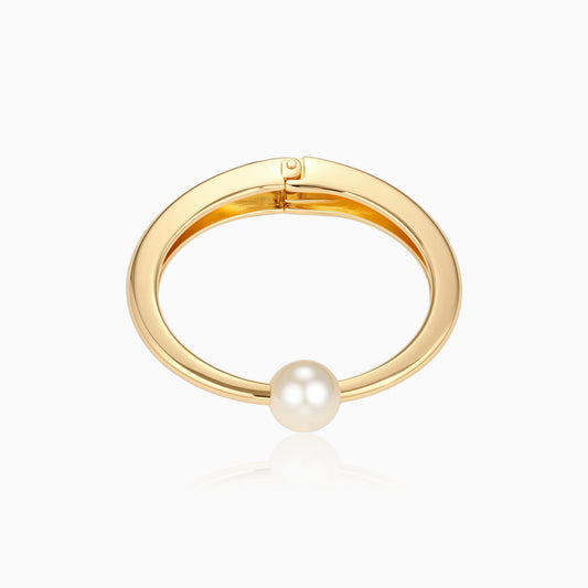 Golden Pearl Accent Bangle