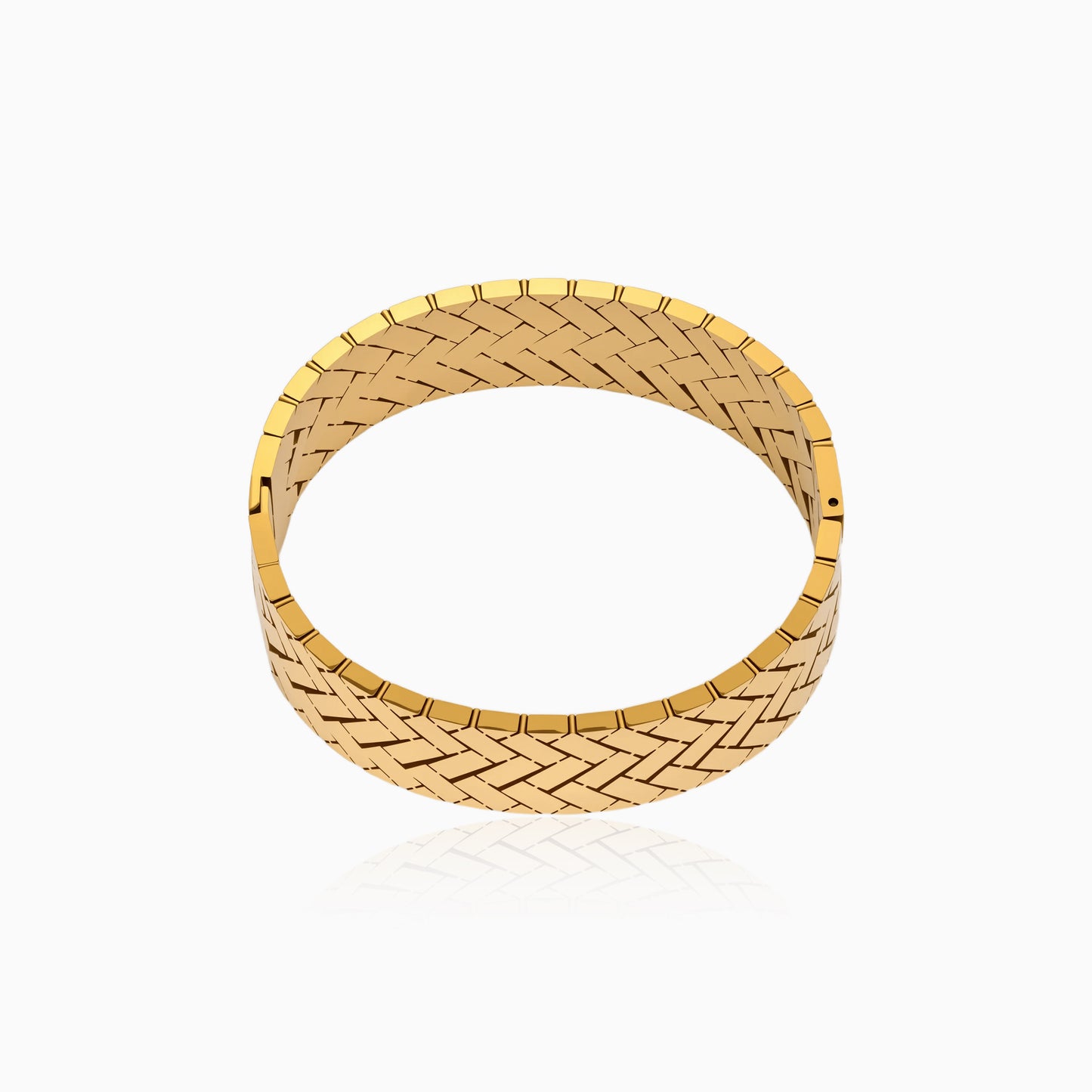 Textured Woven Pattern Bangle