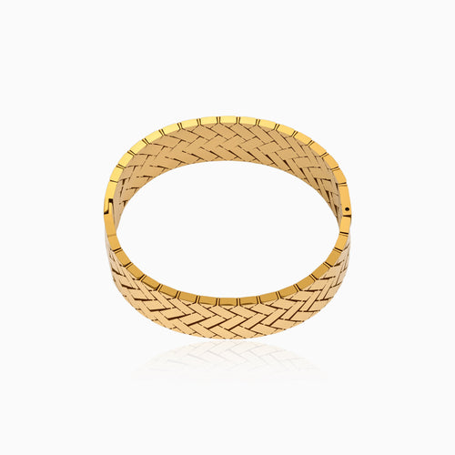 Textured Woven Pattern Bangle