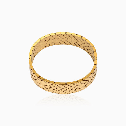 Textured Woven Pattern Bangle