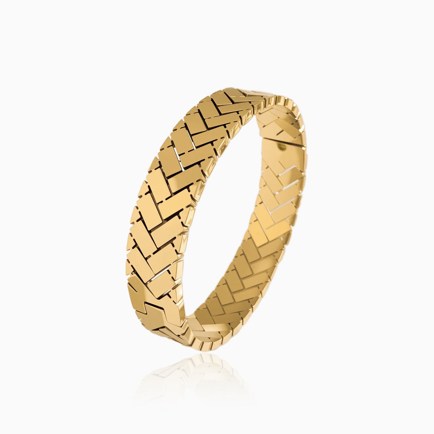 Textured Woven Pattern Bangle
