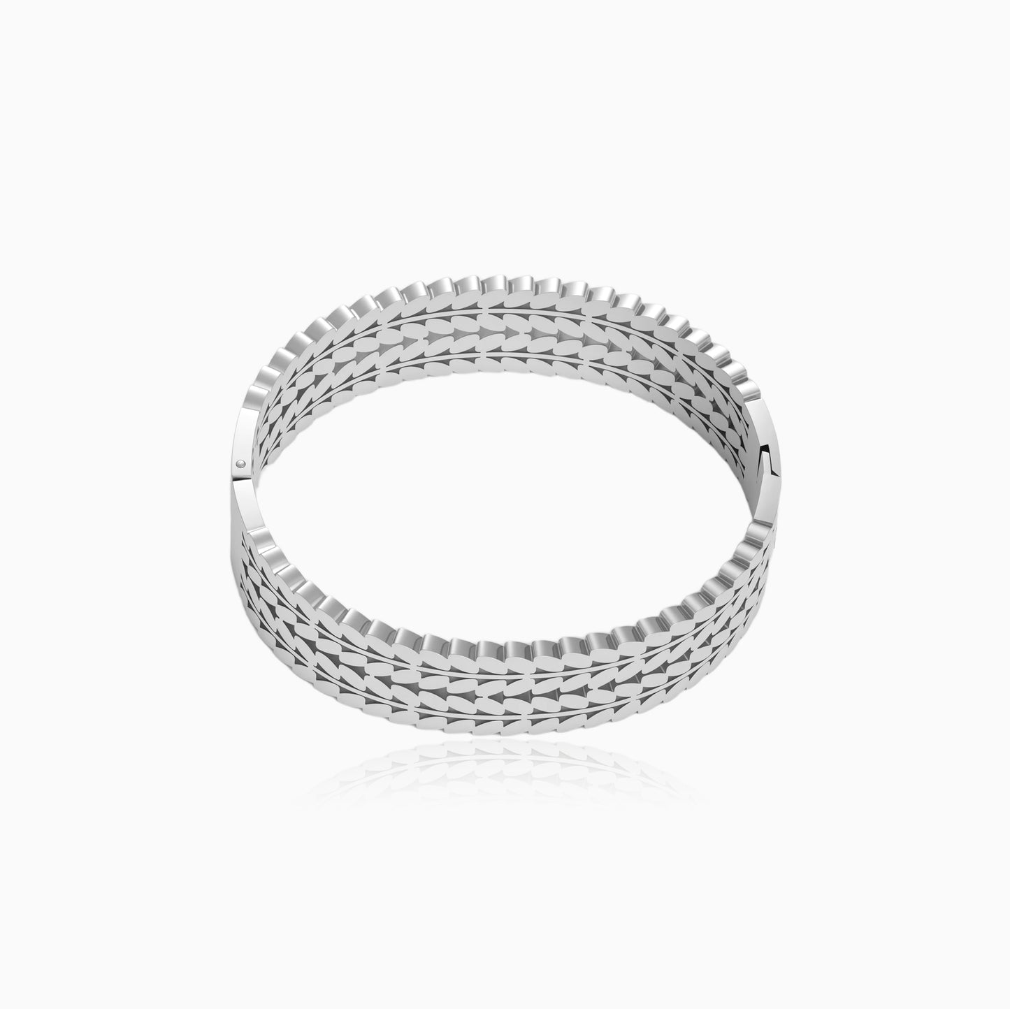Textured Woven Pattern Bangle