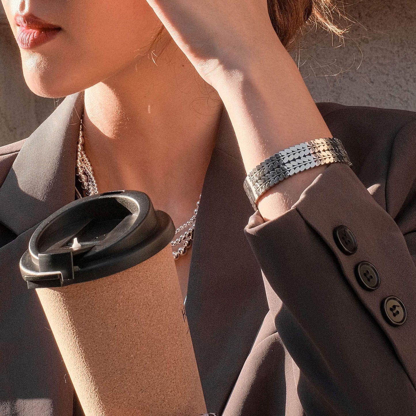 Textured Woven Pattern Bangle