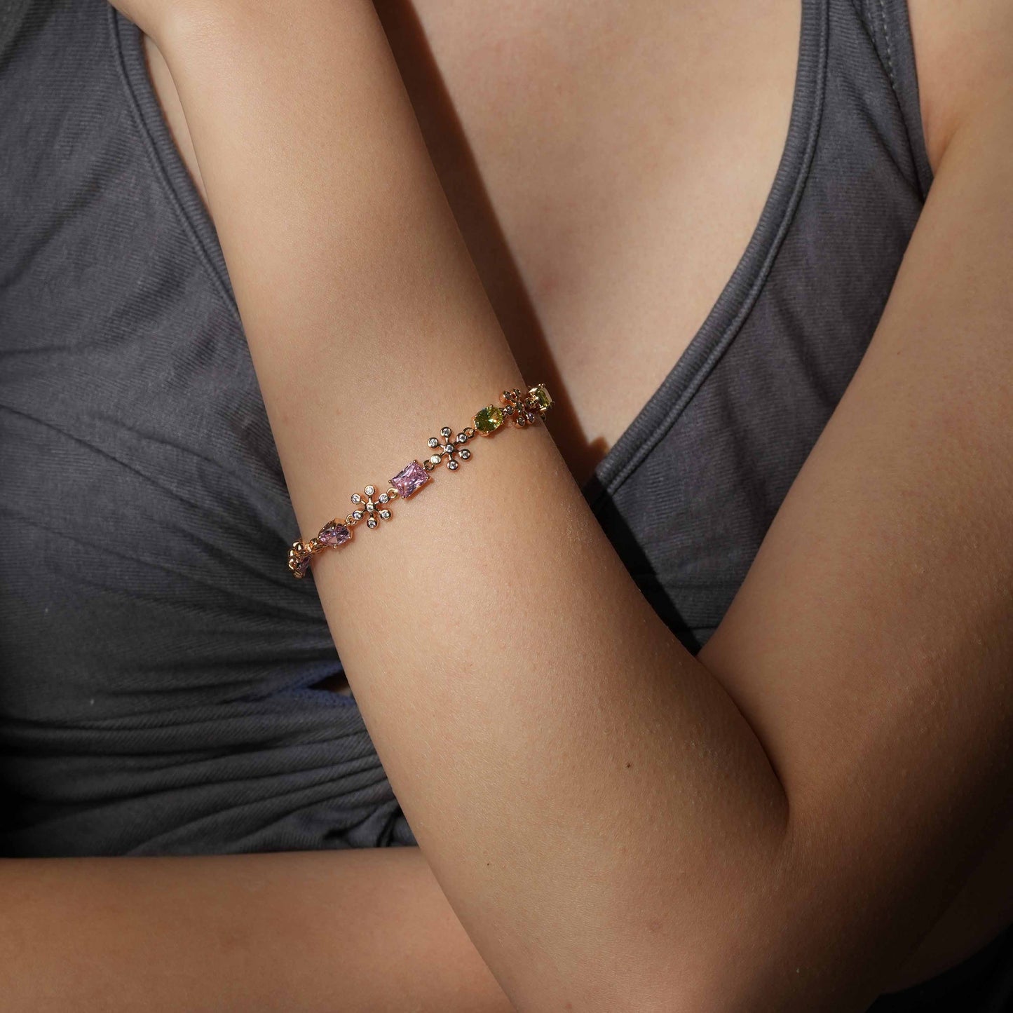 Blooming Rainbow Bracelet