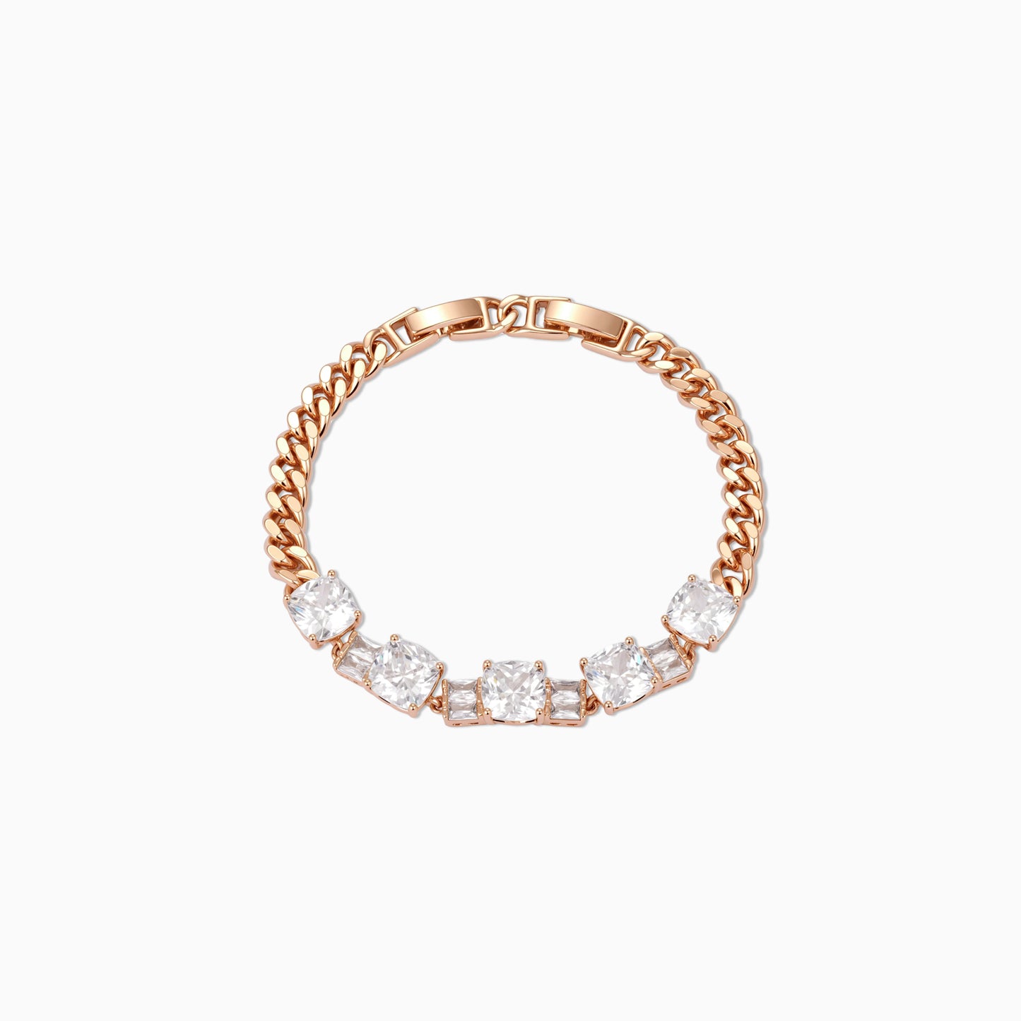 Bold Sparkle Chain Bracelet