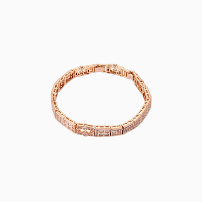 Geometric Mosaic Pavé Bracelet