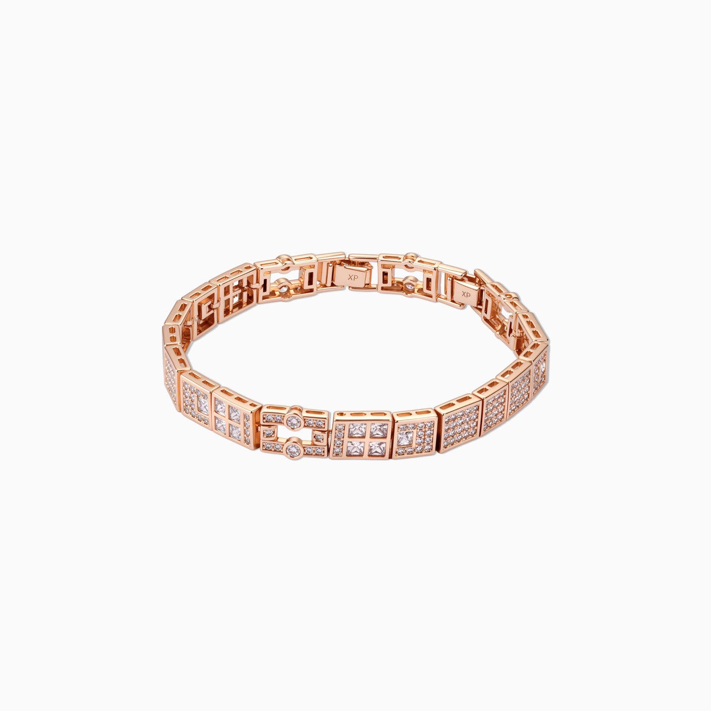 Geometric Mosaic Pavé Bracelet