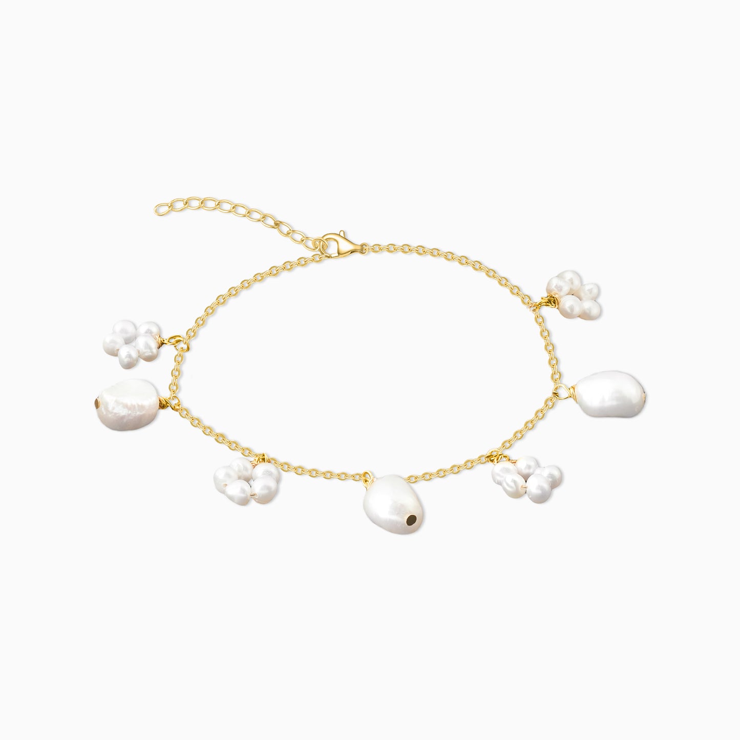 Baroque Pearls & Pearl Clusters Bracelet