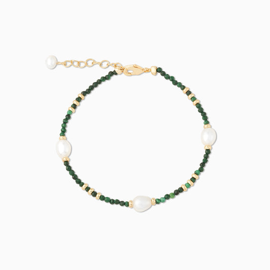 Malachite Natural Pearl Bracelet