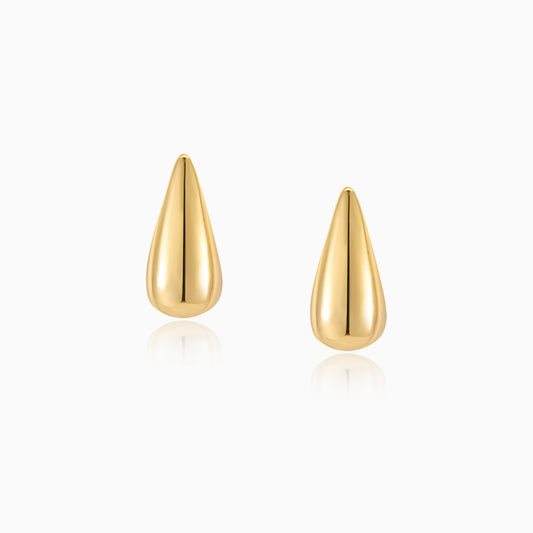 Drop Shaped Reverse Heart Profile S925 Earrings