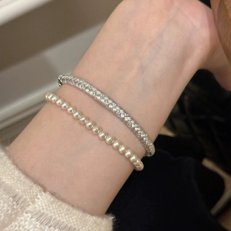 Vintage Braided Glow Bangle