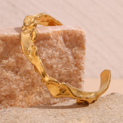 Molten Flow Cuff Bracelet