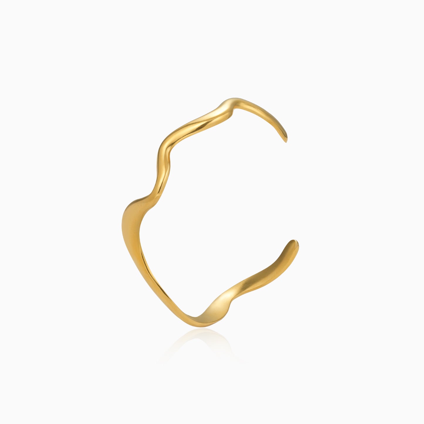 Fluid Ripple Cuff Bracelet