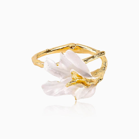 Lily Valley Orchid Cuff Bracelet