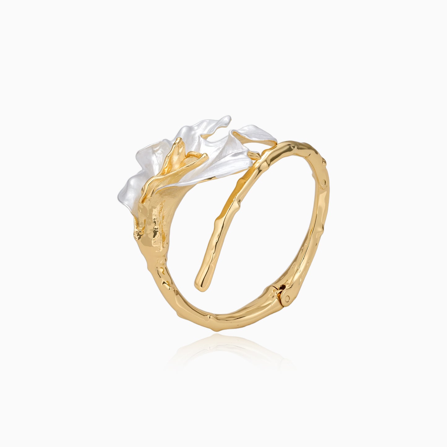 Lily Valley Orchid Cuff Bracelet