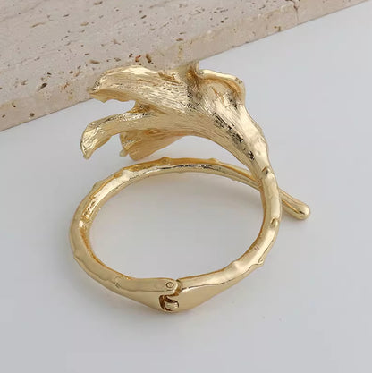 Lily Valley Orchid Cuff Bracelet