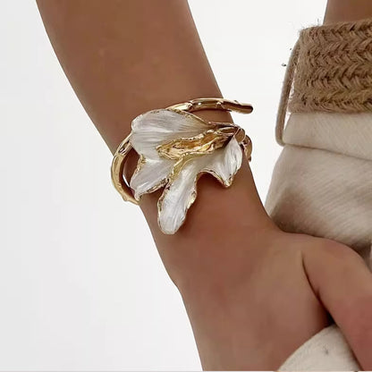 Lily Valley Orchid Cuff Bracelet