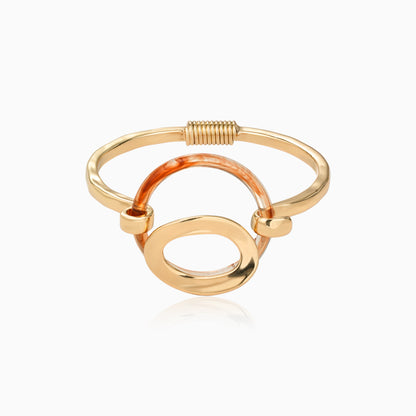 Amber Orbit Cuff Bracelet