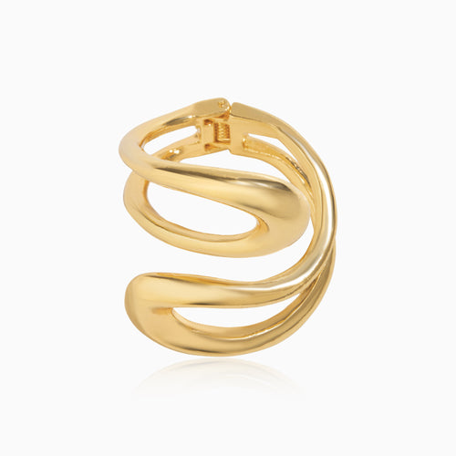 Fluid Curve Cuff Bracelet