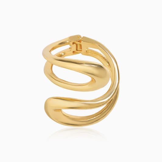 Fluid Curve Cuff Bracelet