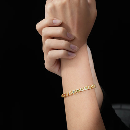 Multi-color Rhythm Tourmaline Bracelet