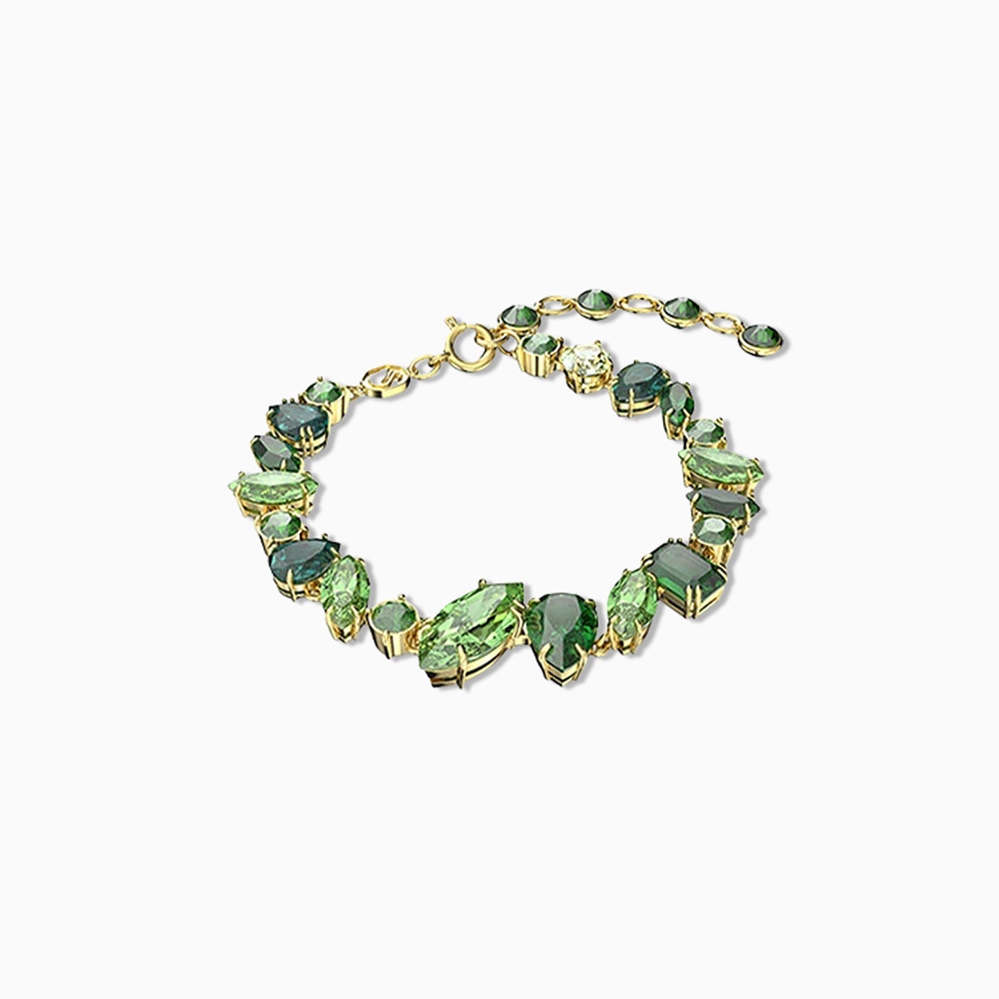 Green Mosaic Link Bracelet