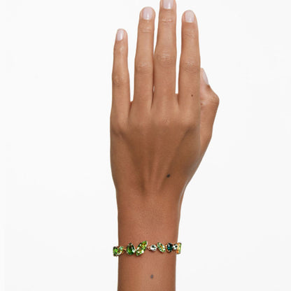 Green Mosaic Link Bracelet