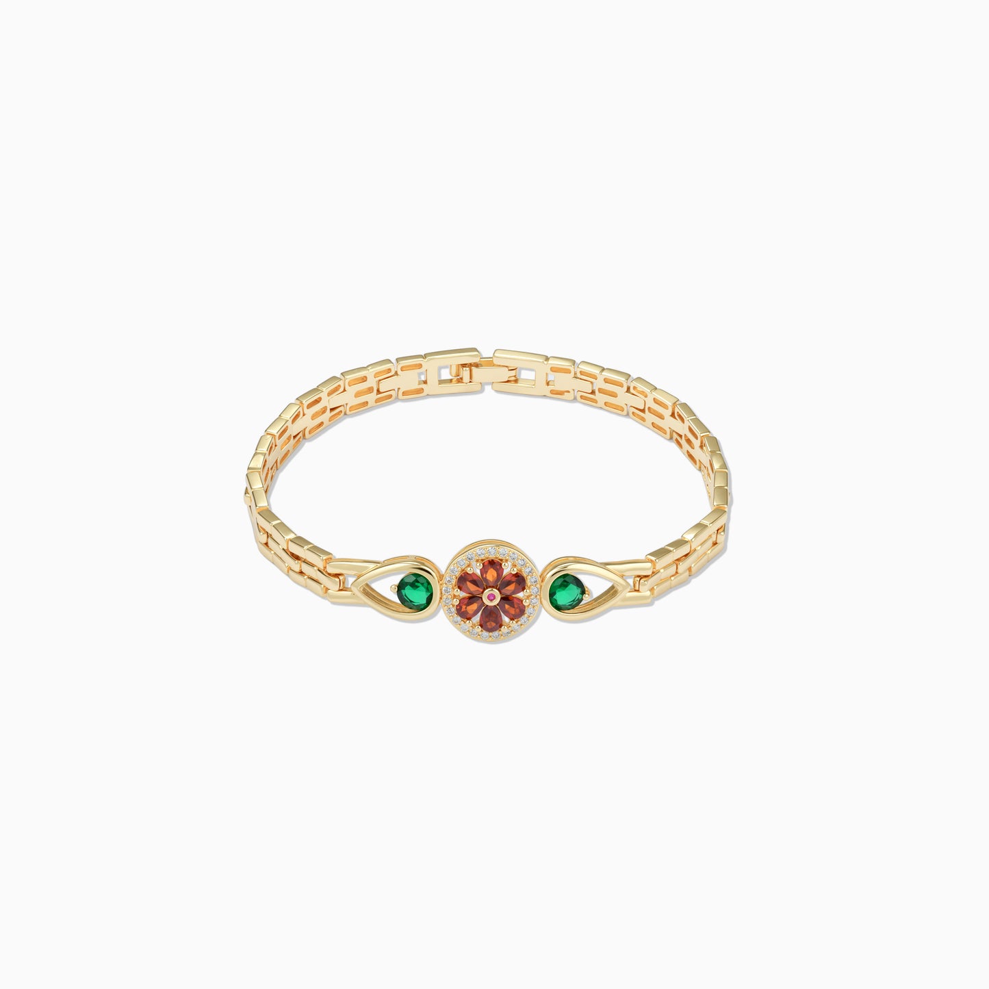 Rose & Emerald Radiance Bracelet