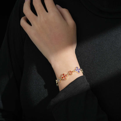 Petite Flower Mosaic Bracelet