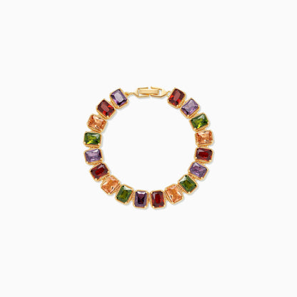 Rainbow Block Statement Bracelet