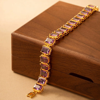 Rainbow Block Statement Bracelet