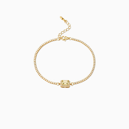 Radiant Halo Rectangle Bracelet