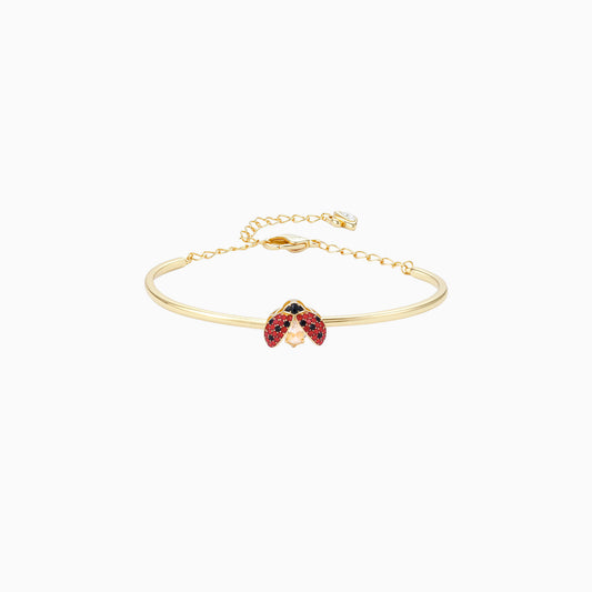 Crimson Luck Ladybug Bangle