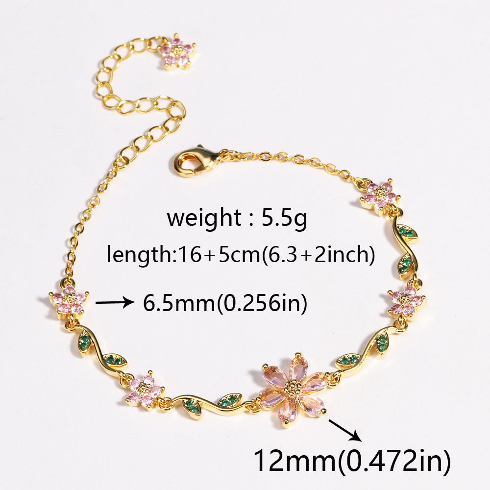 Petal Vine Link Bracelet