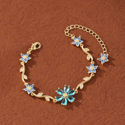 Bloom Vine Aqua Bracelet
