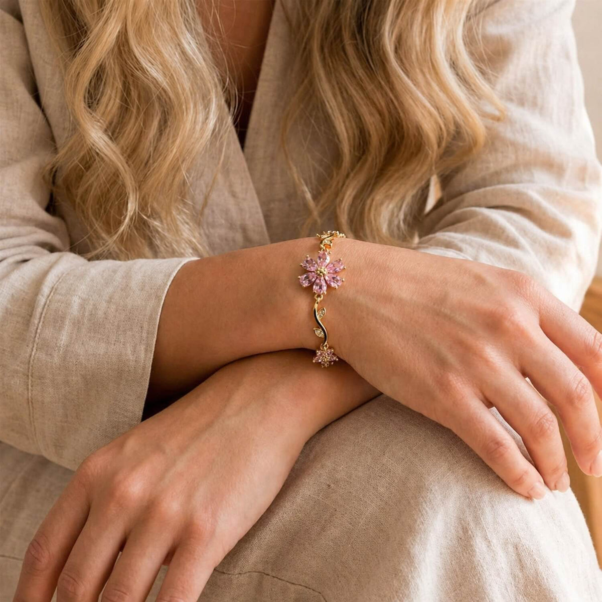 Bloom Vine Pink Bracelet