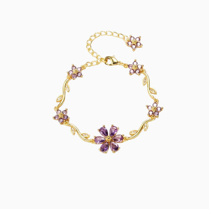 Bloom Vine Aqua Bracelet