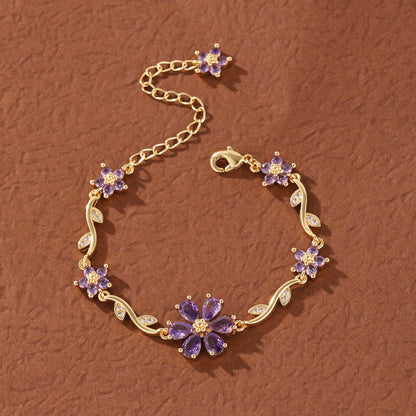 Bloom Vine Aqua Bracelet