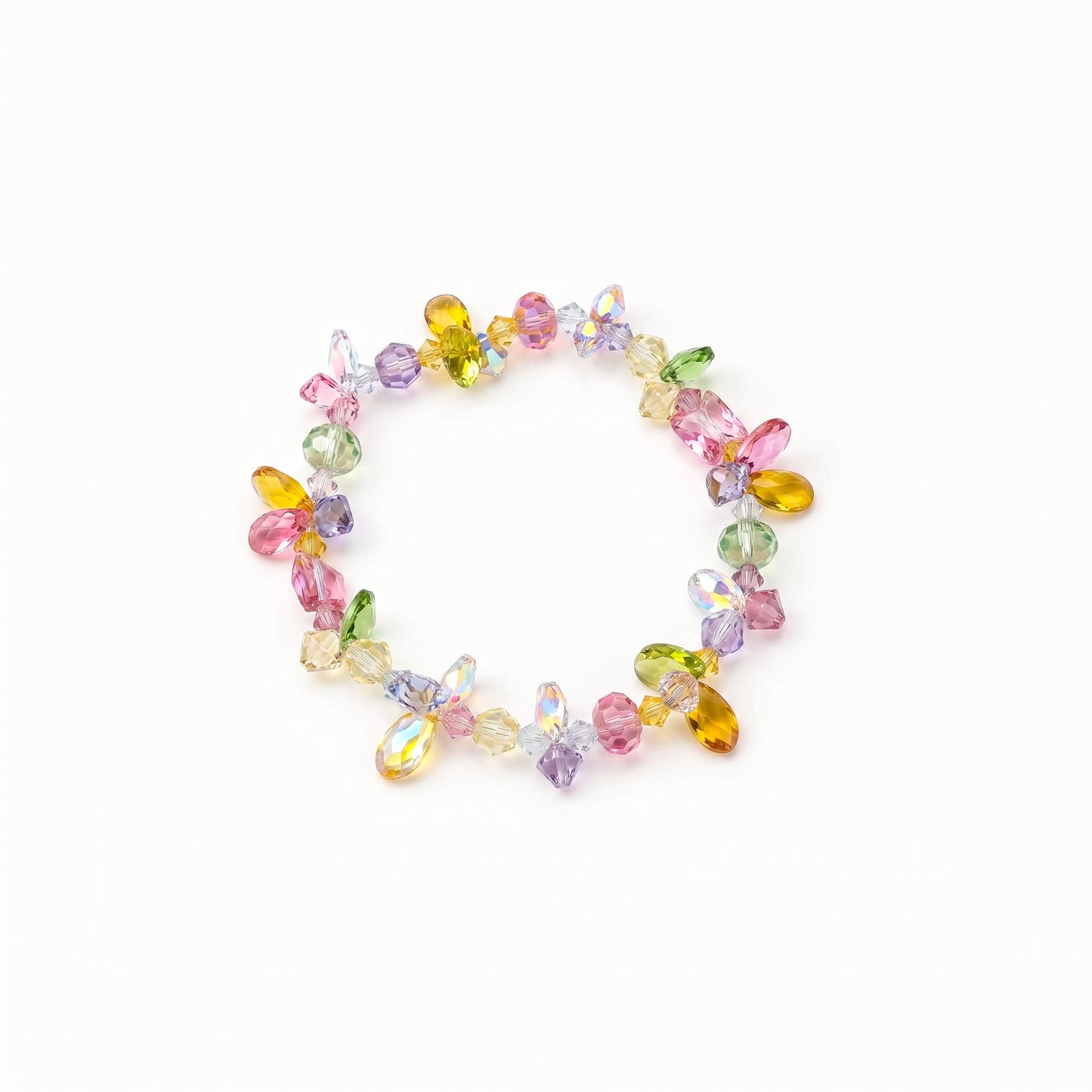 Multi-color Crystal Butterfly Bracelet