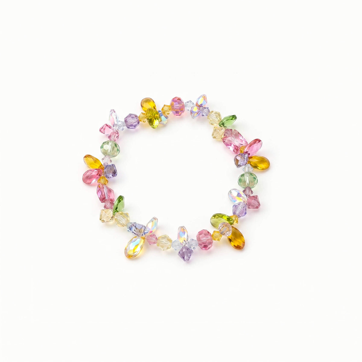 Multi-color Crystal Butterfly Bracelet