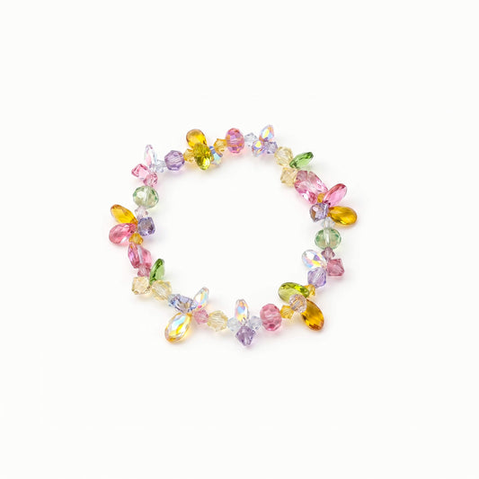 Multi-color Crystal Butterfly Bracelet