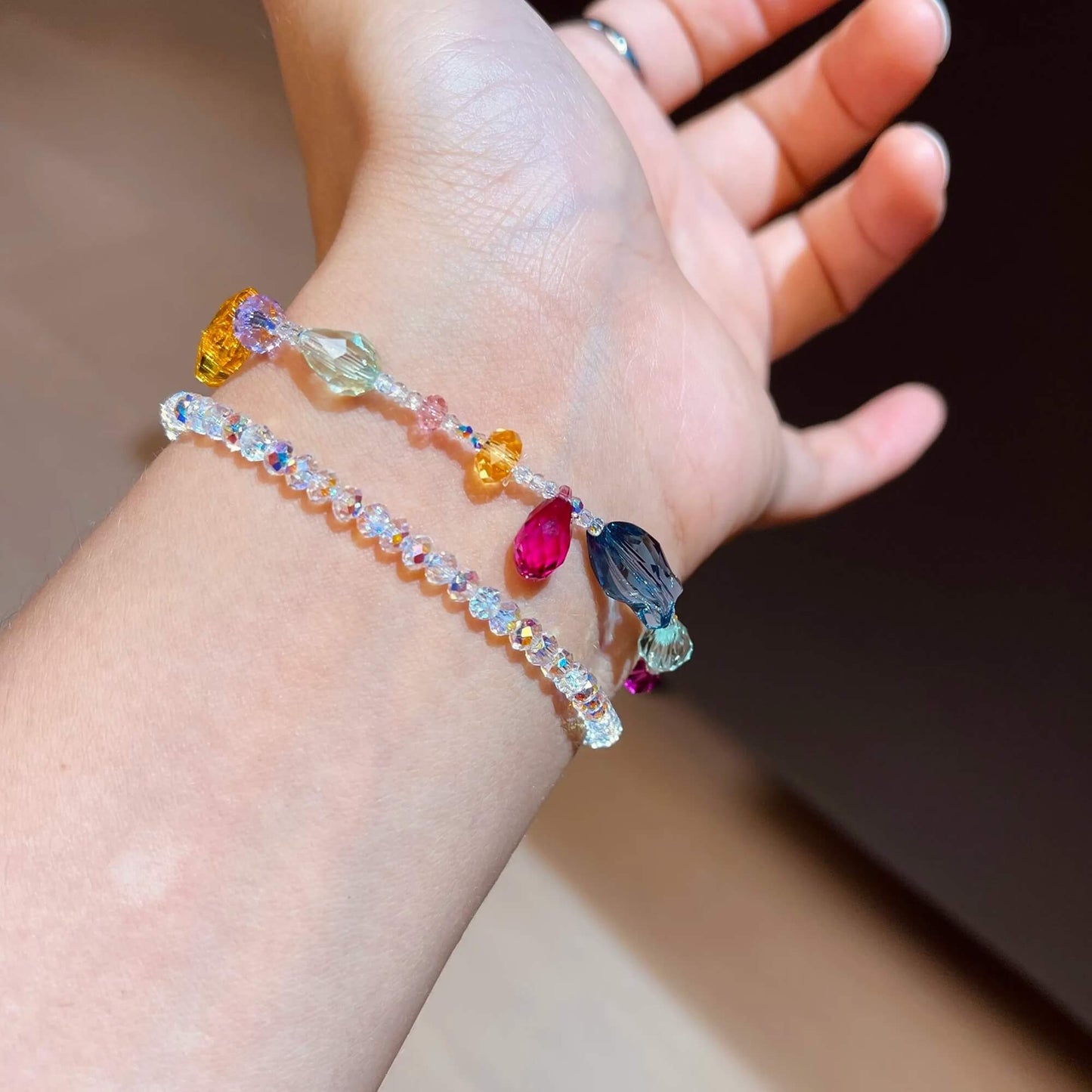 Multi-color Crystal Playful Bracelet