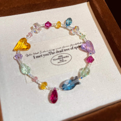Multi-color Crystal Playful Bracelet