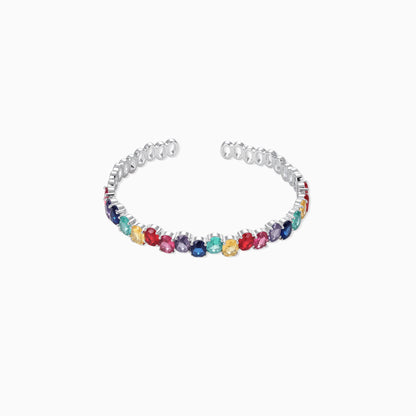 Multi-color Spectrum Open Bracelet