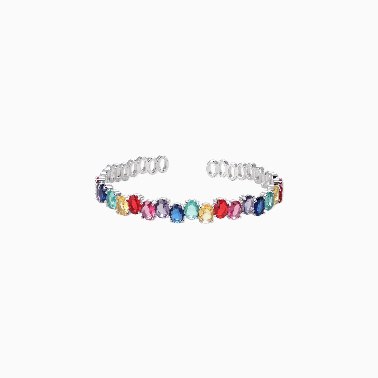 Multi-color Spectrum Open Bracelet